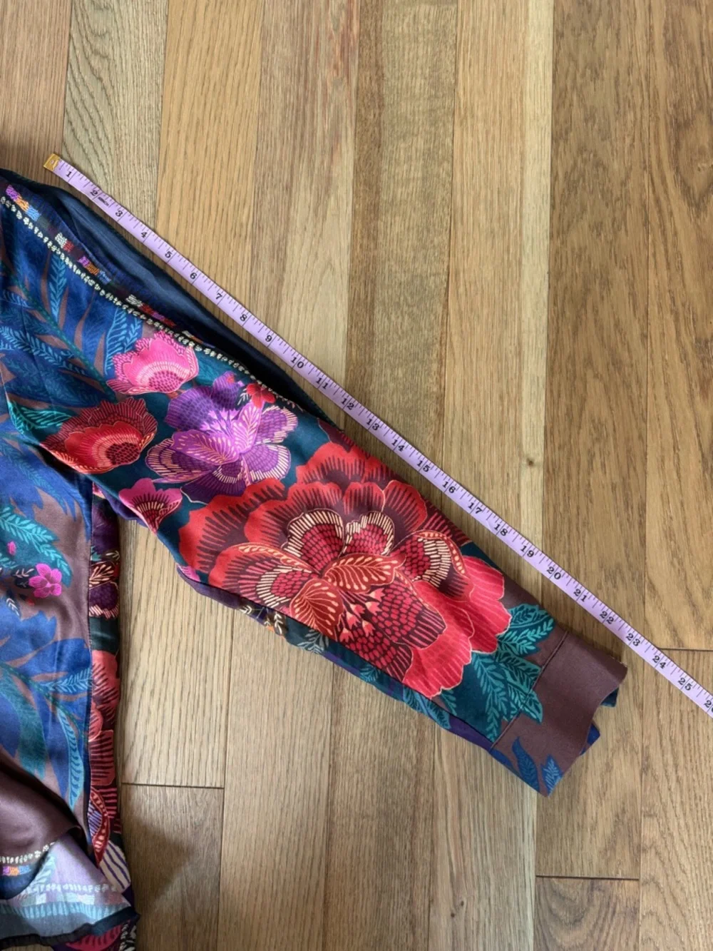 Farm Rio Colorful Printed Button Down & Cropped Pants Set – Women’s XL - Picture 12 of 15